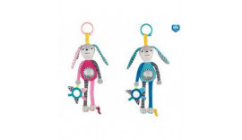 Плюшева іграшка CANPOL BABIES з брязкальцем та дзеркальними довгими вушками, 68/061 0m+