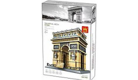 Конструктор 3D. Wange .5223 .Архітектура Тріумфальна арка Париж. Бежовий/Сірий. 1401 дет..6+