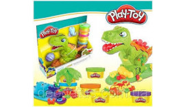 Набір для ліплення Play-Toy Динозавр, 6 кол. sm8041 3+