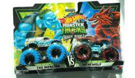 HW Monster Trucks Dragon vs Griffin HCL67 HCL70