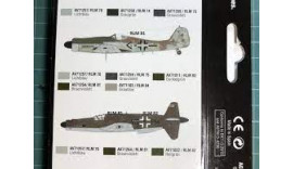 Фарби акрілові 18 мл. ІІ світова 1943-44  Luftwaffe  набір 4pcs