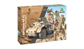 Autoblinda AB 41 with Bersaglieri El Alamein1/35 6591 Italeri