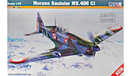 Літак Morane Saulnier MS.406 CI 1/72 D206 MisterCraft