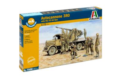 Автогармата AUTOCANNONE 3RO with 90/53 AA GUN - FAST ASSEMBLY 1/72 7508