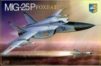Літак,72012,72014, Condor, MIG-25P FOXBAT,1/72