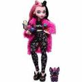 Лялька. Monster High. і аксесуари для ночівлі, лялька. Дракулаура. Pet Bat Count Fabulous, Creepover Party .4+