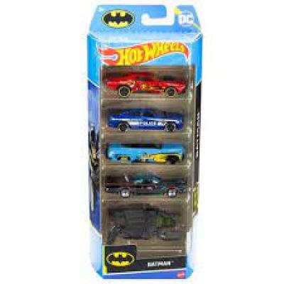 Hot Wheels 5-Car Pack Batman HLY68 Mattel Хот Вілс Базові колекційні машинки Бетмен Код: HLY68