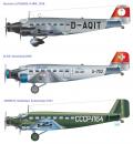 Літак .Junkers Ju - 52 / 3M ''Tante Ju''. 1/72. Italeri