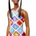 Лялька Barbie Модница в платье с узором в ромб FBR37-HJT07 3+Mattel