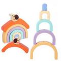 Равлик деревяний Райдужний будиночок розвиваючі іграшки-складачки для малюка 3mon+