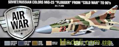 Набір фарб "Кольори літака МіГ-23" флогер "з 70-х по 90-і роки", 8-шт VALLEJO